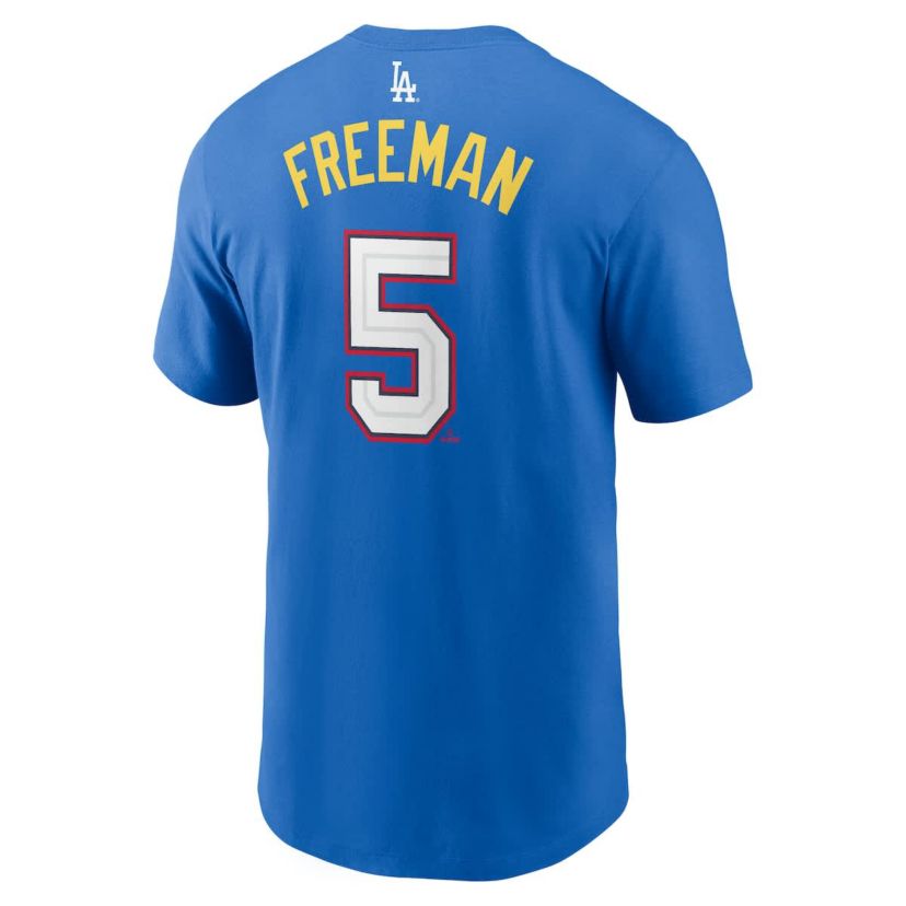 Multi-Team MLB Nike Freddie Freeman National League 2025 All-Star Edition Name & Number T-Shirt
