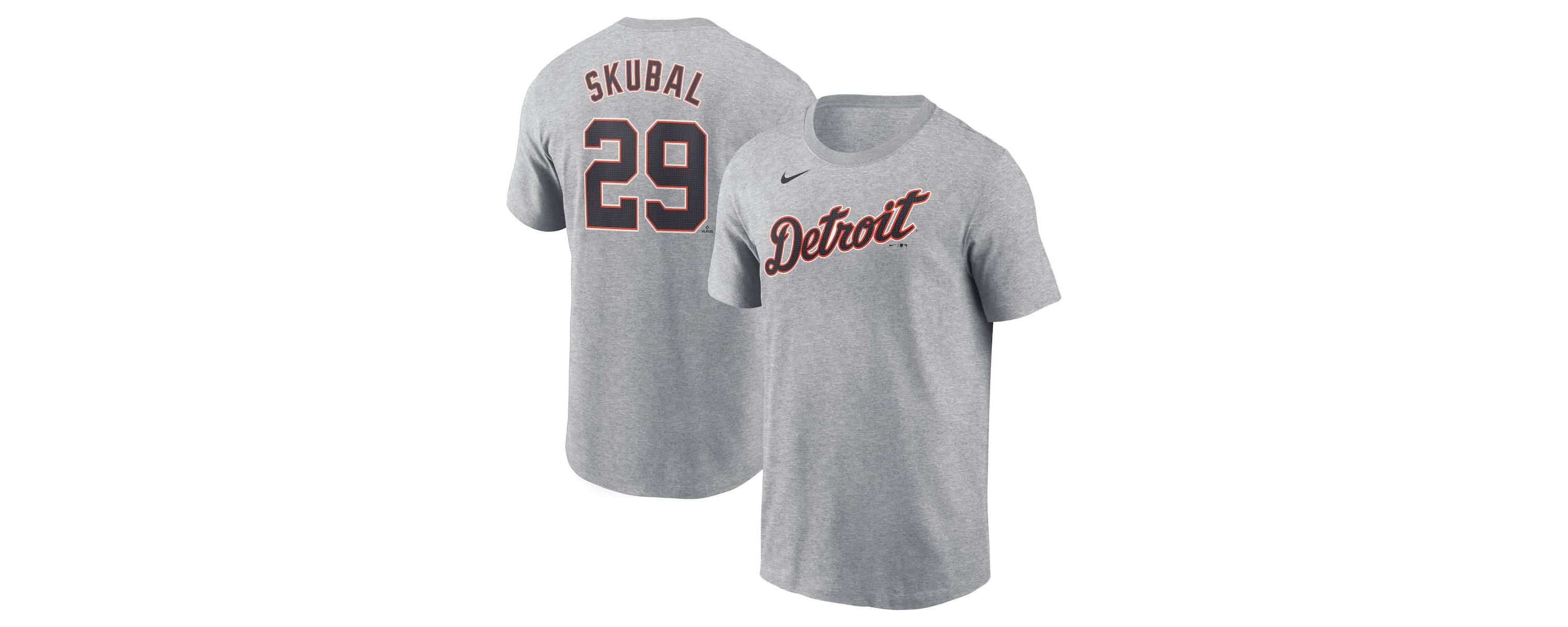 MLB Nike Tarik Skubal Detroit Tigers Fuse Name & Number T-Shirt