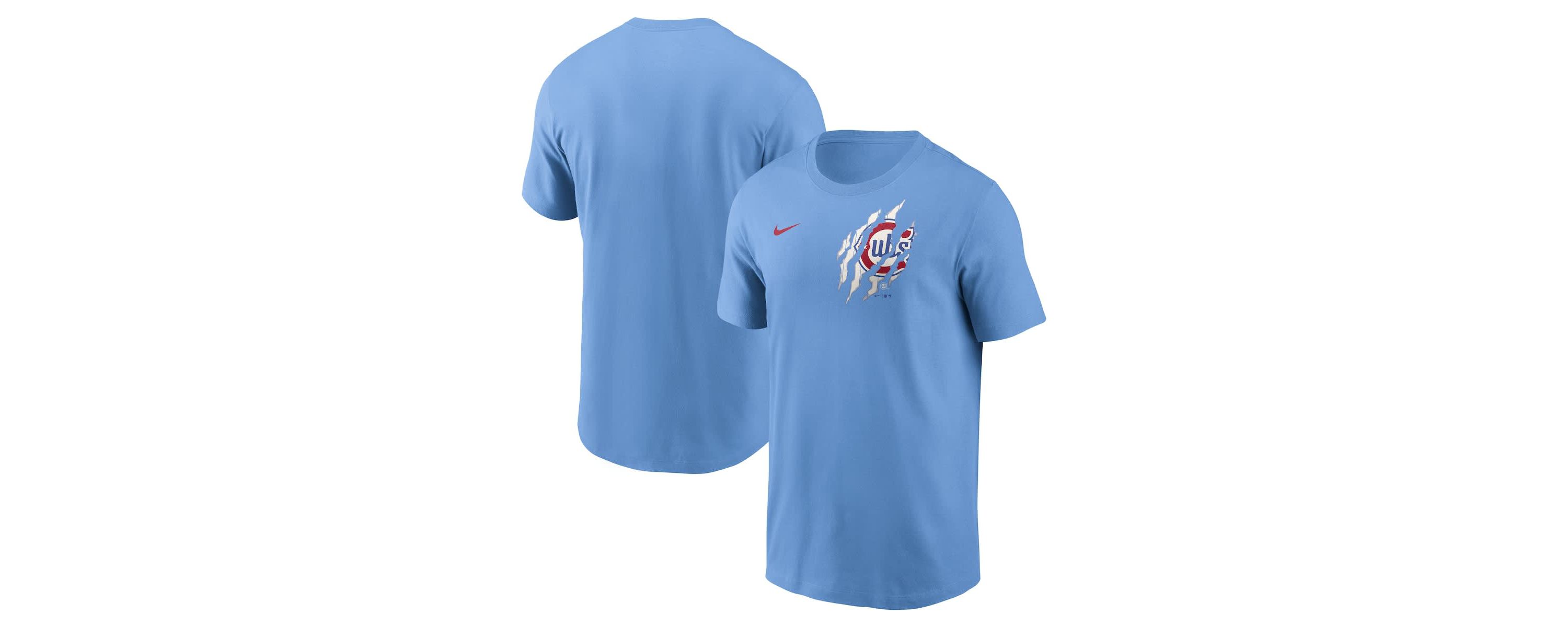 MLB Nike Light Chicago Cubs Alt Pinstripe T-Shirt