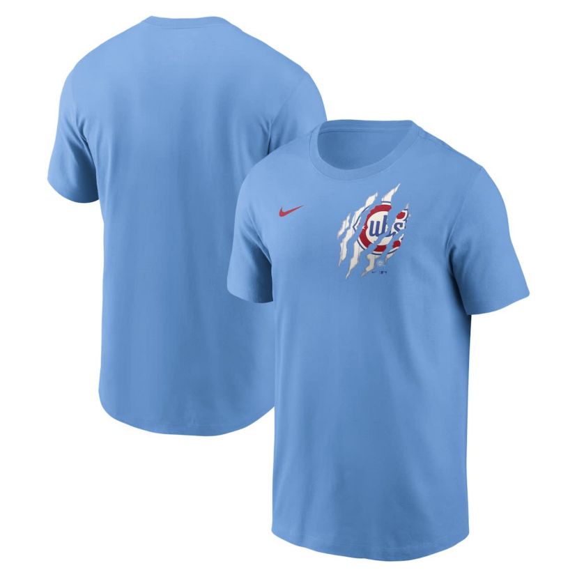 MLB Nike Light Chicago Cubs Alt Pinstripe T-Shirt