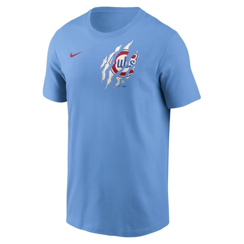MLB Nike Light Chicago Cubs Alt Pinstripe T-Shirt