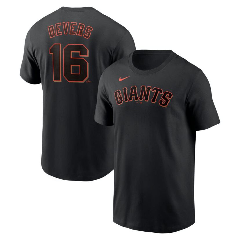 MLB Nike Rafael Devers San Francisco Giants Name & Number T-Shirt