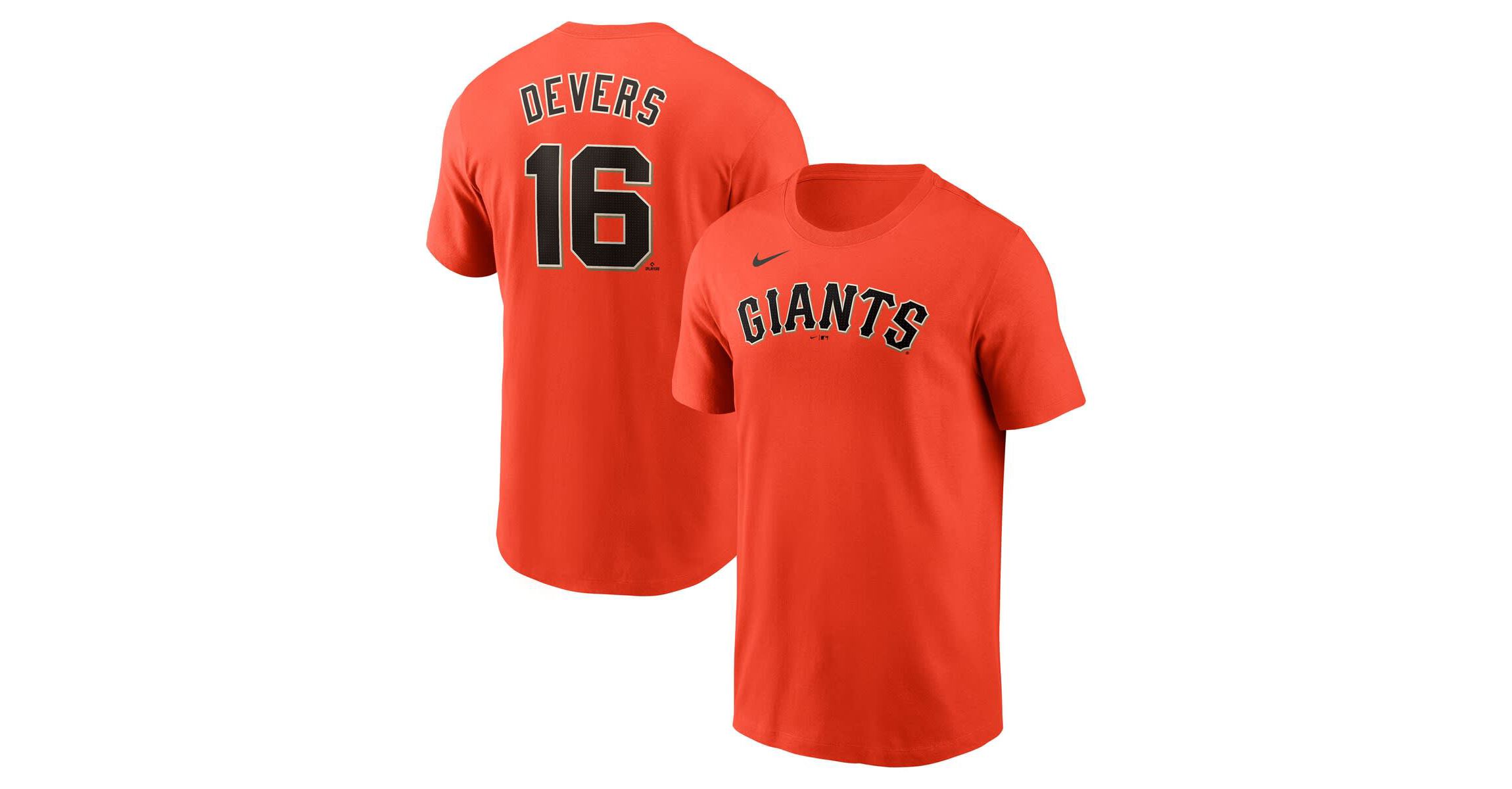 MLB Nike Rafael Devers San Francisco Giants Name & Number T-Shirt