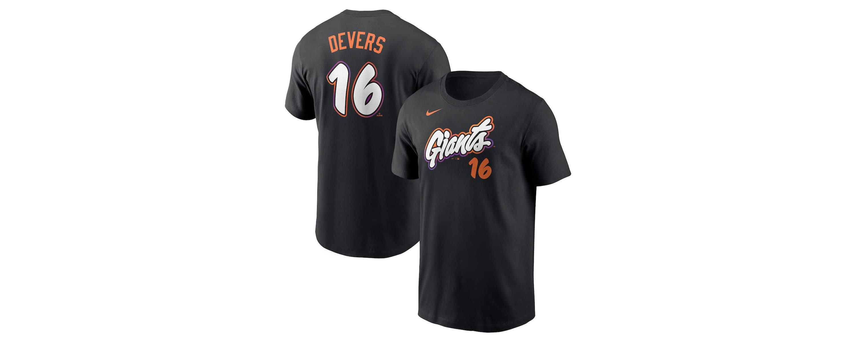 MLB Nike Rafael Devers San Francisco Giants 2025 City Connect Fuse Name & Number T-Shirt