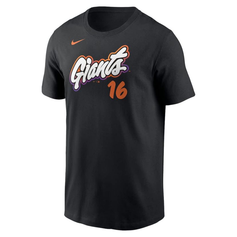 MLB Nike Rafael Devers San Francisco Giants 2025 City Connect Fuse Name & Number T-Shirt