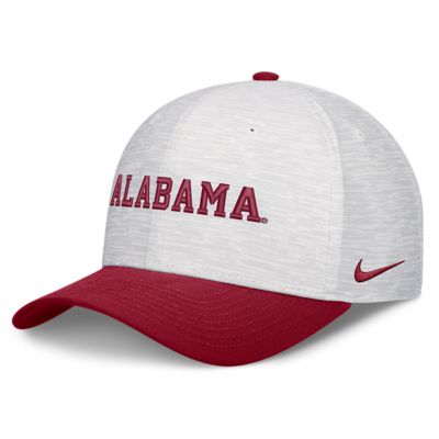 Alabama Crimson Tide NCAA Unisex Nike White/Crimson Alabama Tide Primetime Rise Adjustable Hat