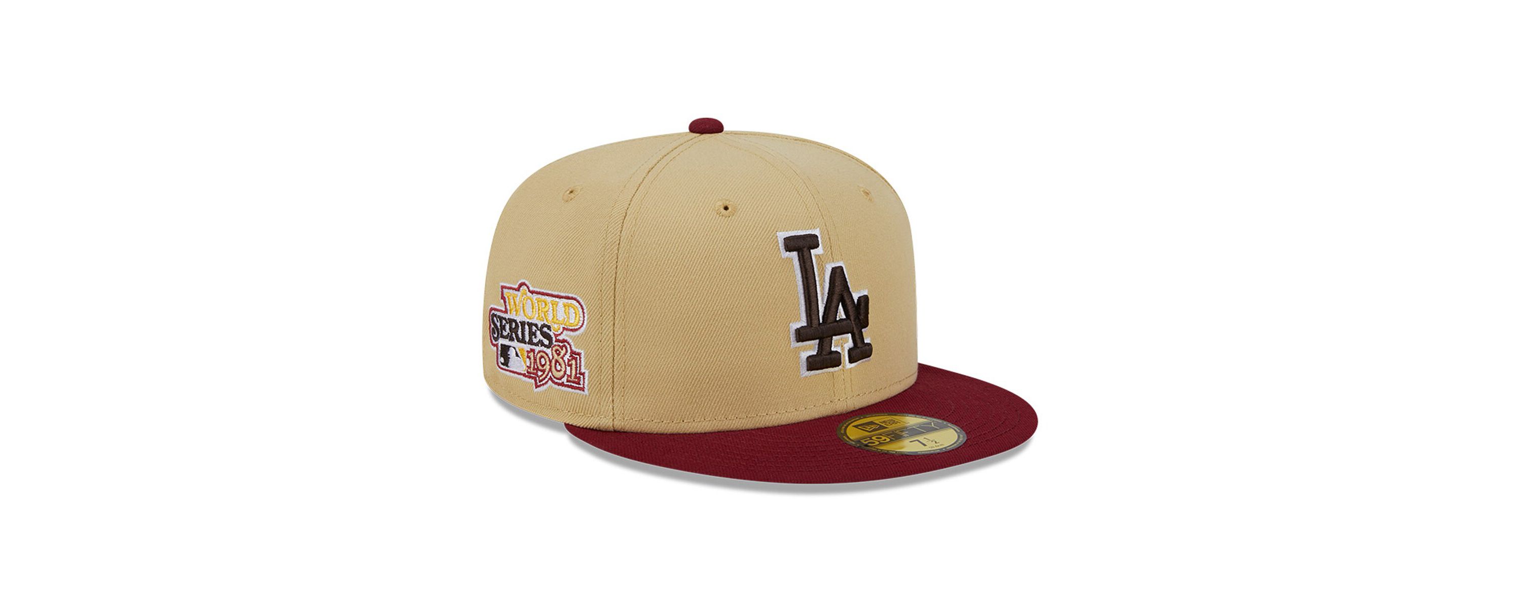 MLB Vegas Gold/Cardinal Los Angeles Dodgers 59FIFTY Fitted Hat