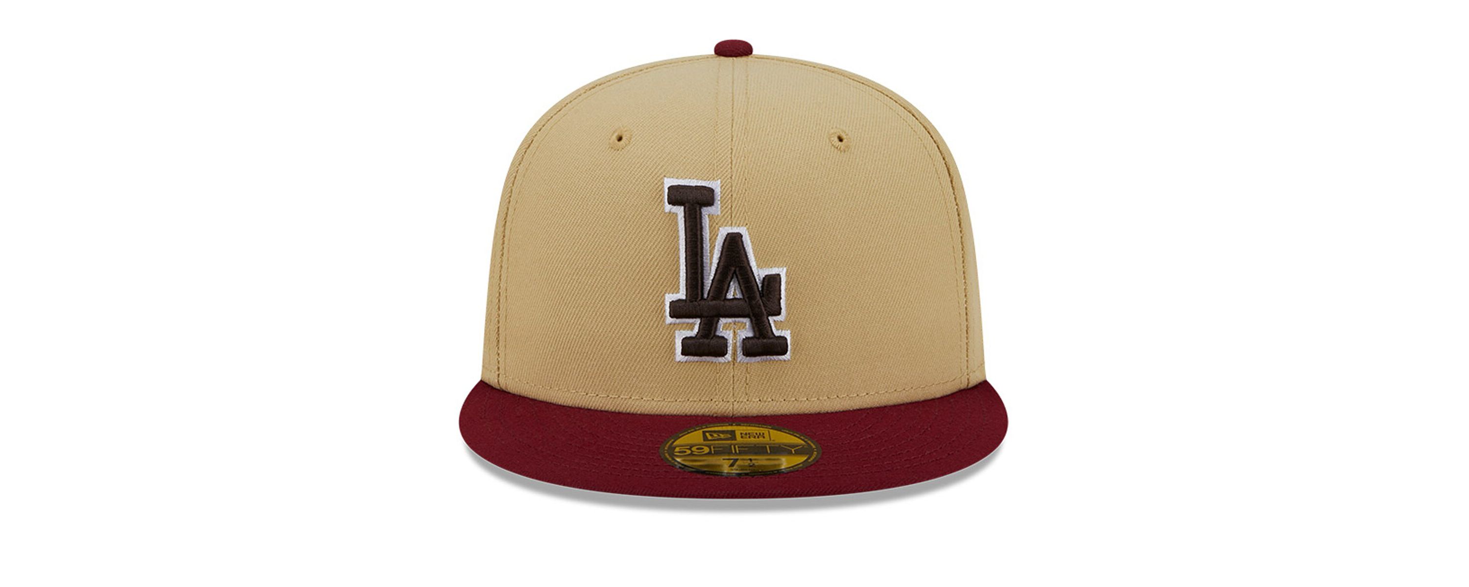 MLB Vegas Gold/Cardinal Los Angeles Dodgers 59FIFTY Fitted Hat