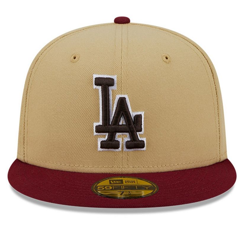 MLB Vegas Gold/Cardinal Los Angeles Dodgers 59FIFTY Fitted Hat