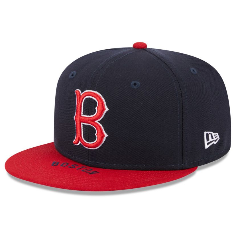 Boston Red Sox MLB Navy/Red Boston Sox On Deck 59FIFTY Fitted Hat