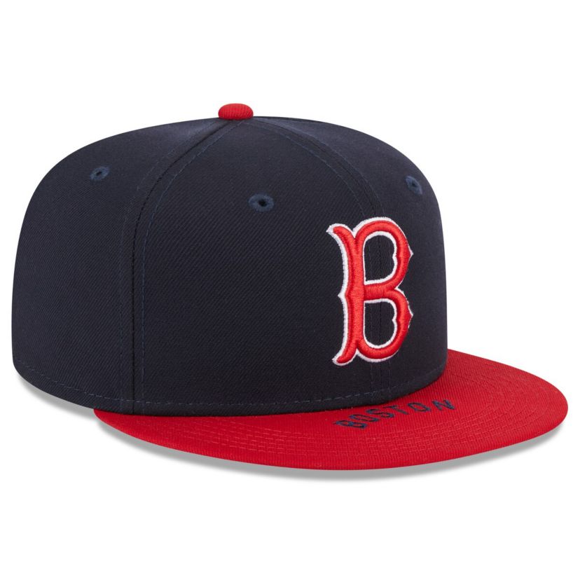 Boston Red Sox MLB Navy/Red Boston Sox On Deck 59FIFTY Fitted Hat