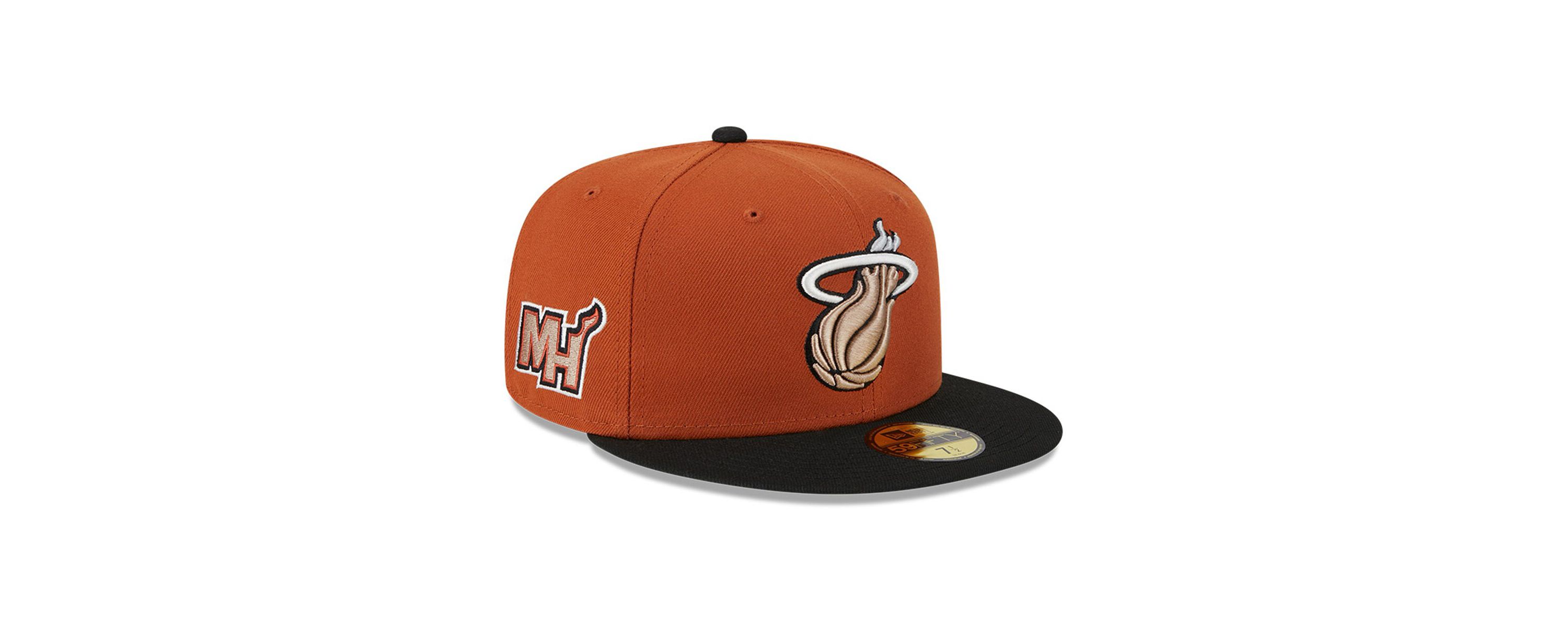 NBA Rust/Black Miami Heat Two-Tone 59FIFTY Fitted Hat