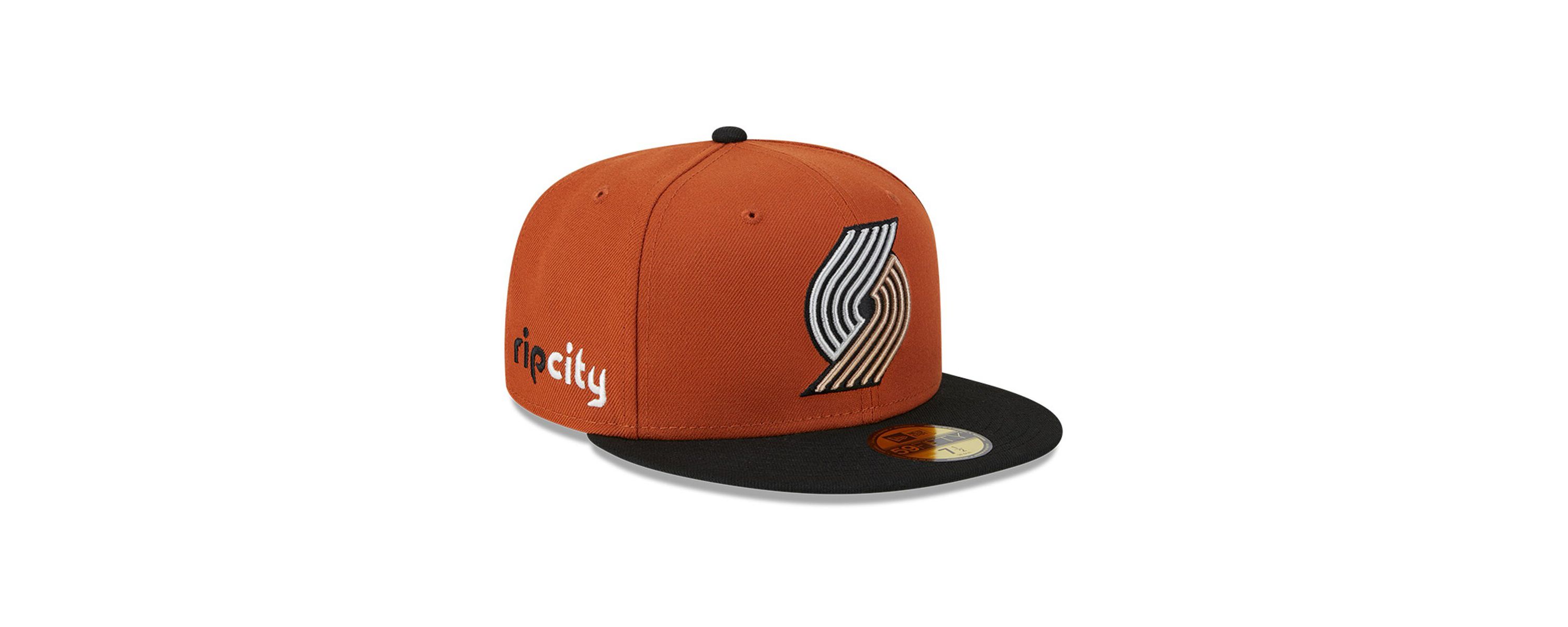 NBA Rust/Black Portland Trail Blazers Two-Tone 59FIFTY Fitted Hat