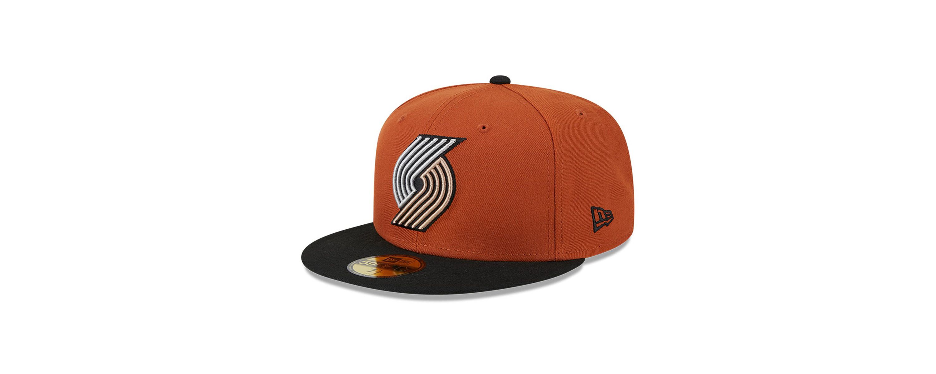 NBA Rust/Black Portland Trail Blazers Two-Tone 59FIFTY Fitted Hat