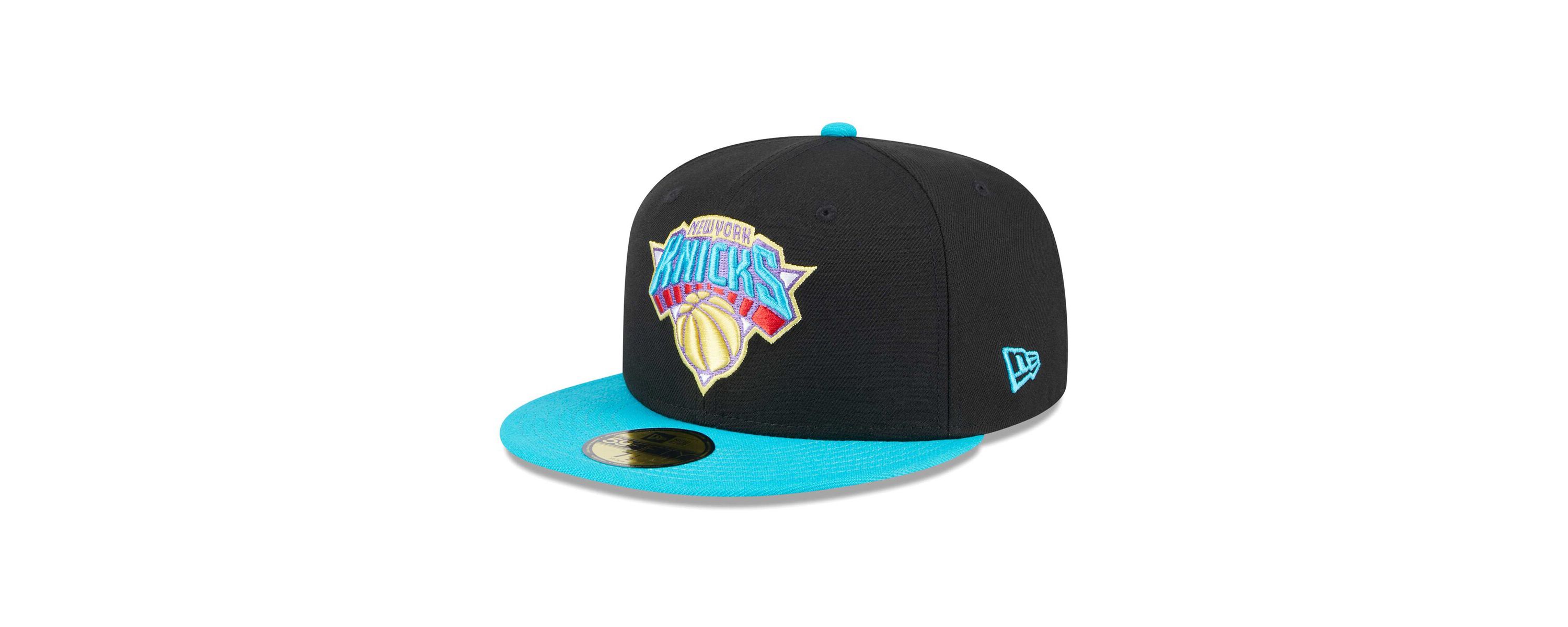 NBA Black/Turquoise New York Knicks Arcade Scheme 59FIFTY Fitted Hat