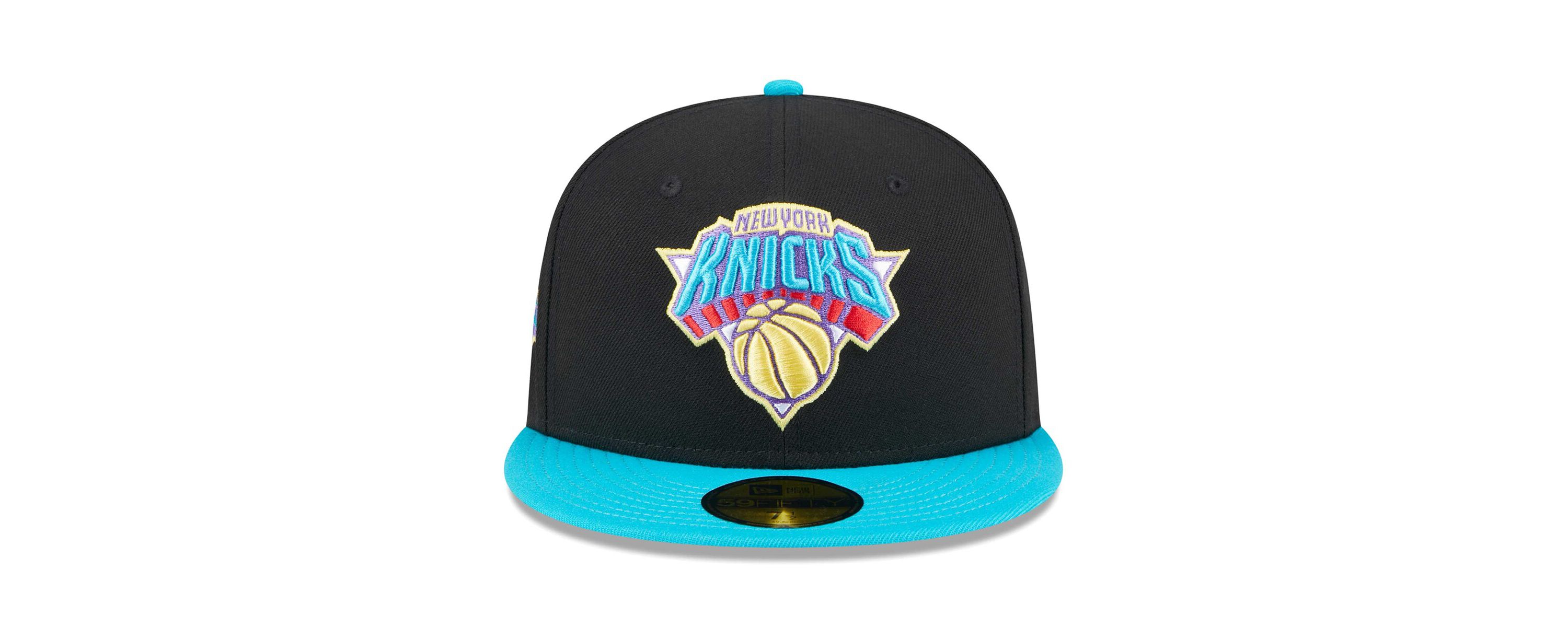 NBA Black/Turquoise New York Knicks Arcade Scheme 59FIFTY Fitted Hat