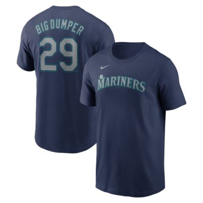 Men's MLB Nike Cal Raleigh Seattle Mariners Name & Number Player Nickname T-Shirt, Navy Blue, Large