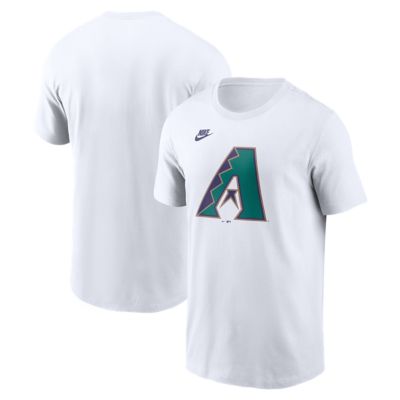 Men's MLB Nike Arizona Diamondbacks Cooperstown Collection Logo T-Shirt, White, XL