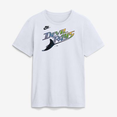 Men's MLB Nike Tampa Bay Rays Cooperstown Collection Wordmark T-Shirt