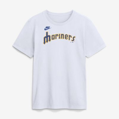 Men's MLB Nike Seattle Mariners Cooperstown Collection Wordmark T-Shirt