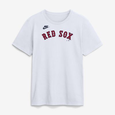 Men's Boston Red Sox MLB Nike Boston Sox Cooperstown Collection Wordmark T-Shirt, White, 2XL