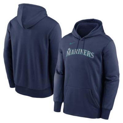 Men's MLB Nike Seattle Mariners Primary Wordmark Therma Hoodie