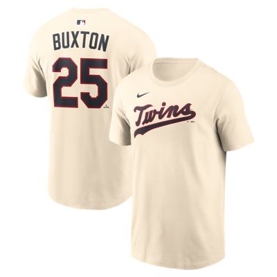 Men's MLB Nike Byron Buxton Minnesota Twins 2026 Field of Dreams Name & Number T-Shirt