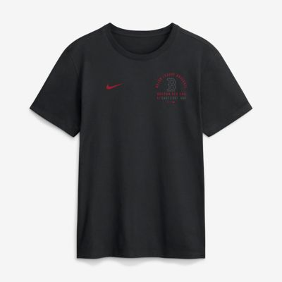 Men's Boston Red Sox MLB Nike Boston Sox Split Logo T-Shirt, Black, 3XL