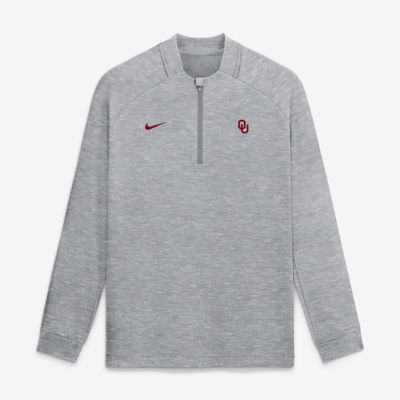 Men's NCAA Nike Oklahoma Sooners Par Raglan Tri-Blend Therma-FIT Half-Zip Pullover