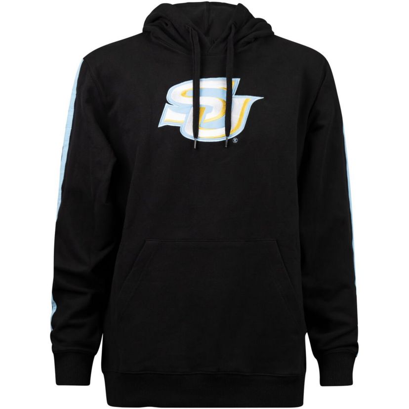 NCAA Southern University Jaguars Oversized Stripes Pullover Hoodie