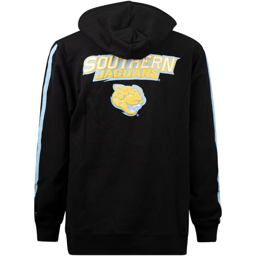 NCAA Southern University Jaguars Oversized Stripes Pullover Hoodie