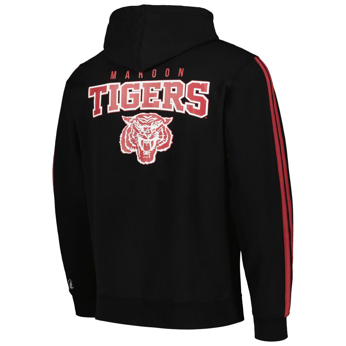 Morehouse Maroon Tigers NCAA Morehouse Tigers Oversized Stripes Pullover Hoodie