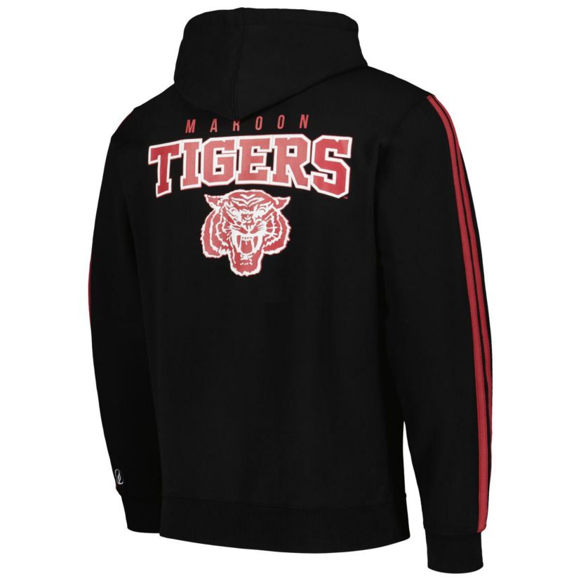 Morehouse Maroon Tigers NCAA Morehouse Tigers Oversized Stripes Pullover Hoodie