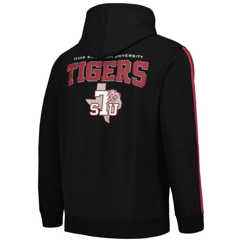 NCAA Texas Southern Tigers Oversized Stripes Pullover Hoodie