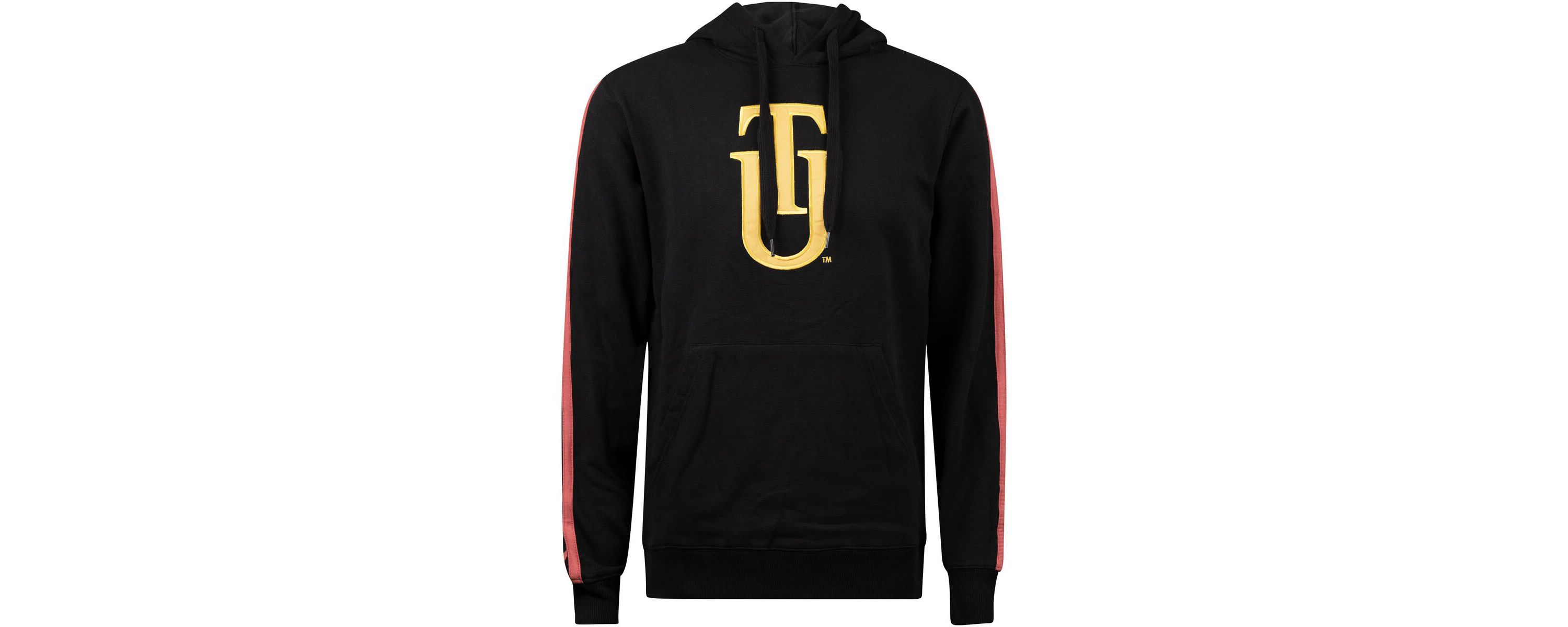 NCAA Tuskegee Golden Tigers Oversized Stripes Pullover Hoodie
