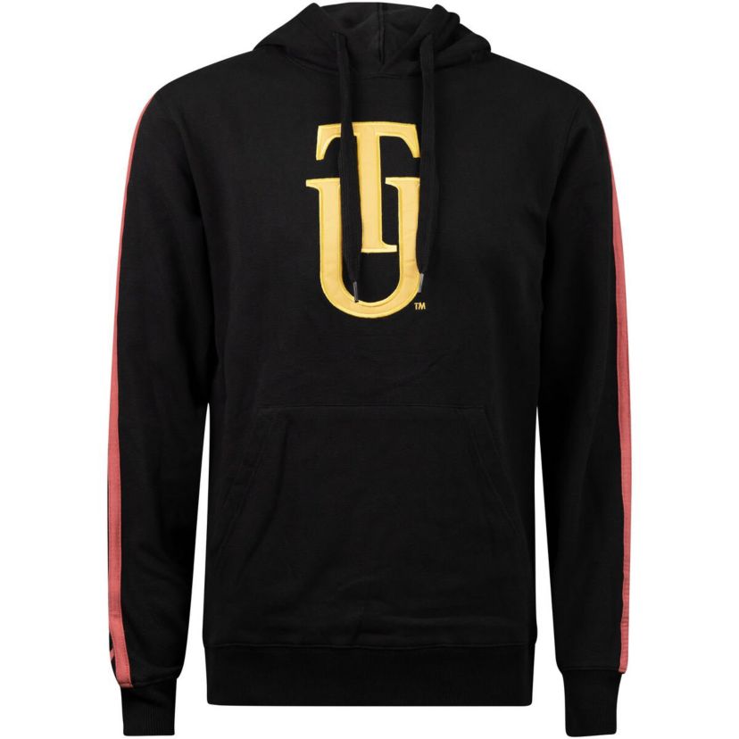 NCAA Tuskegee Golden Tigers Oversized Stripes Pullover Hoodie