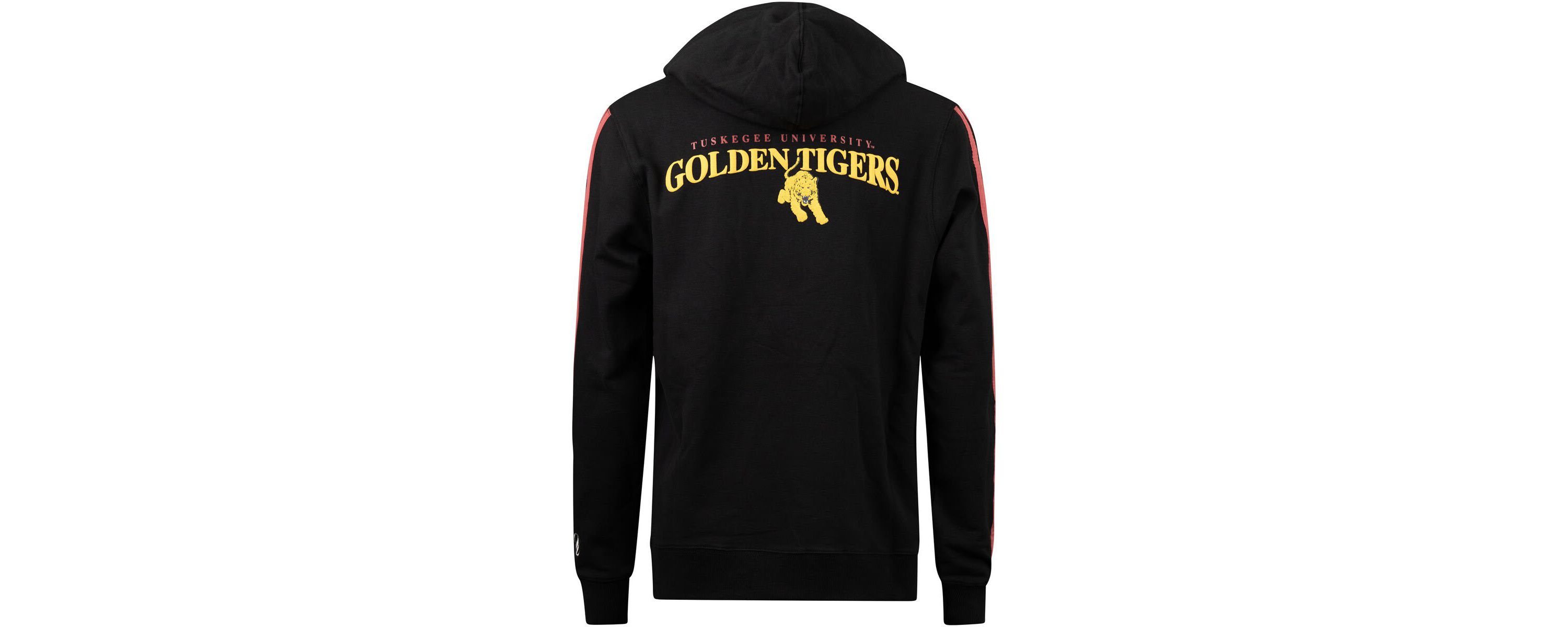 NCAA Tuskegee Golden Tigers Oversized Stripes Pullover Hoodie