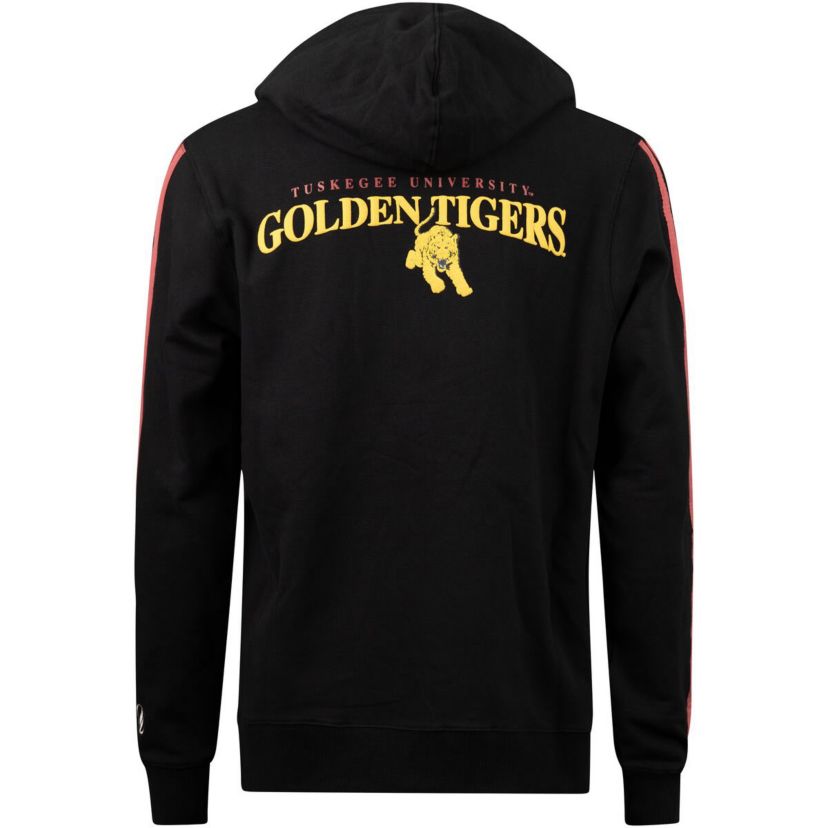 NCAA Tuskegee Golden Tigers Oversized Stripes Pullover Hoodie