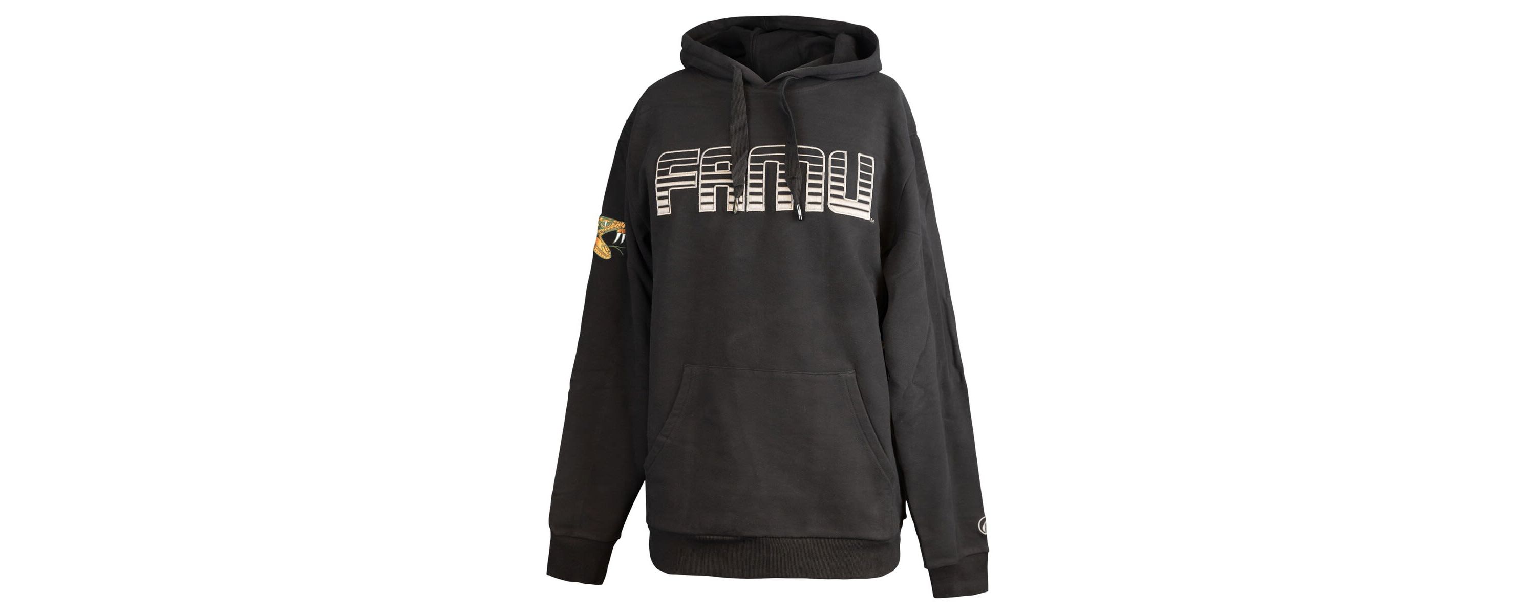 NCAA Florida A&M Rattlers Puff Print Sliced Pullover Hoodie