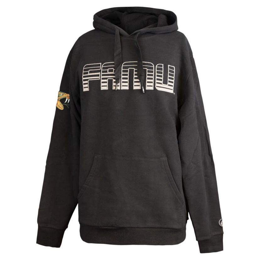 NCAA Florida A&M Rattlers Puff Print Sliced Pullover Hoodie