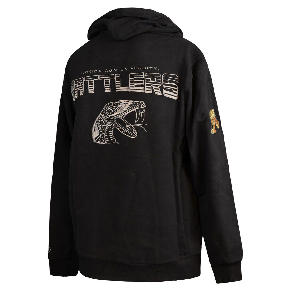 NCAA Florida A&M Rattlers Puff Print Sliced Pullover Hoodie