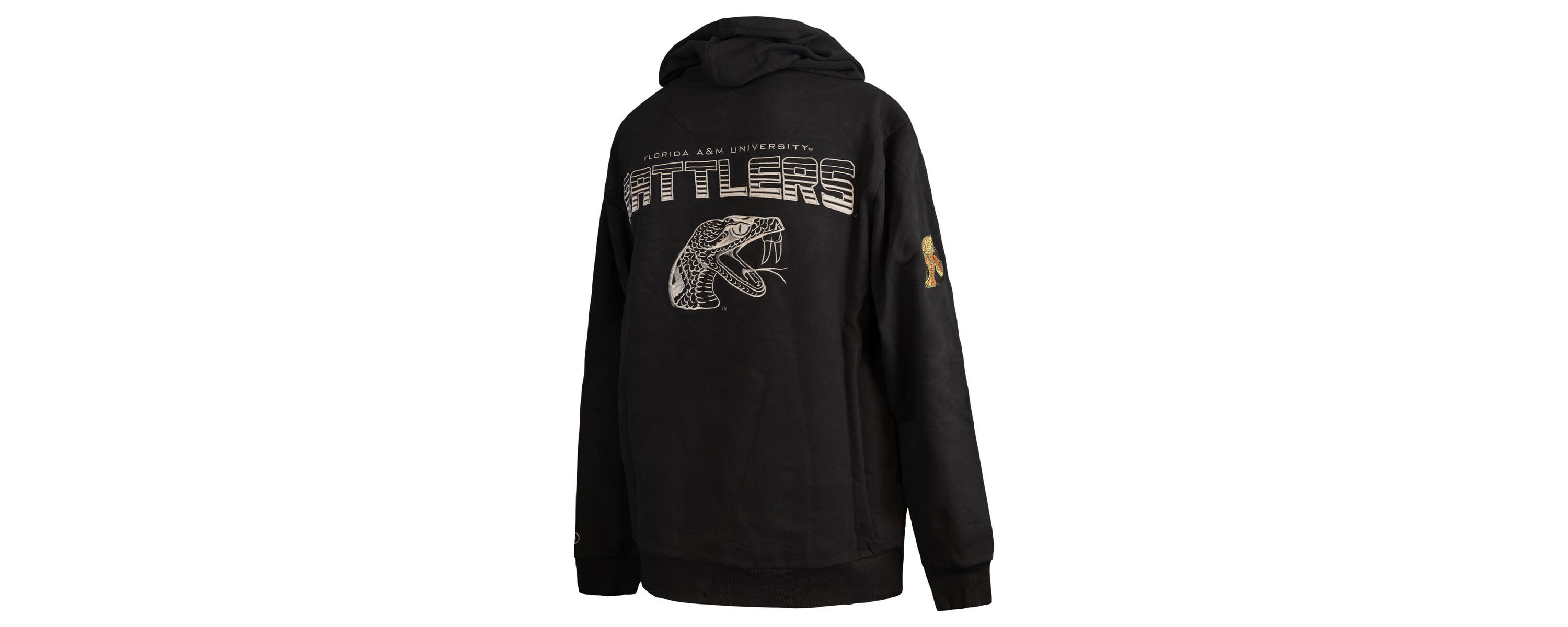 NCAA Florida A&M Rattlers Puff Print Sliced Pullover Hoodie