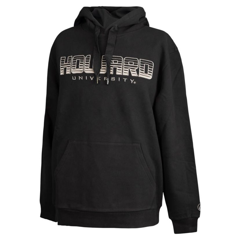 NCAA Howard Bison Puff Print Sliced Pullover Hoodie