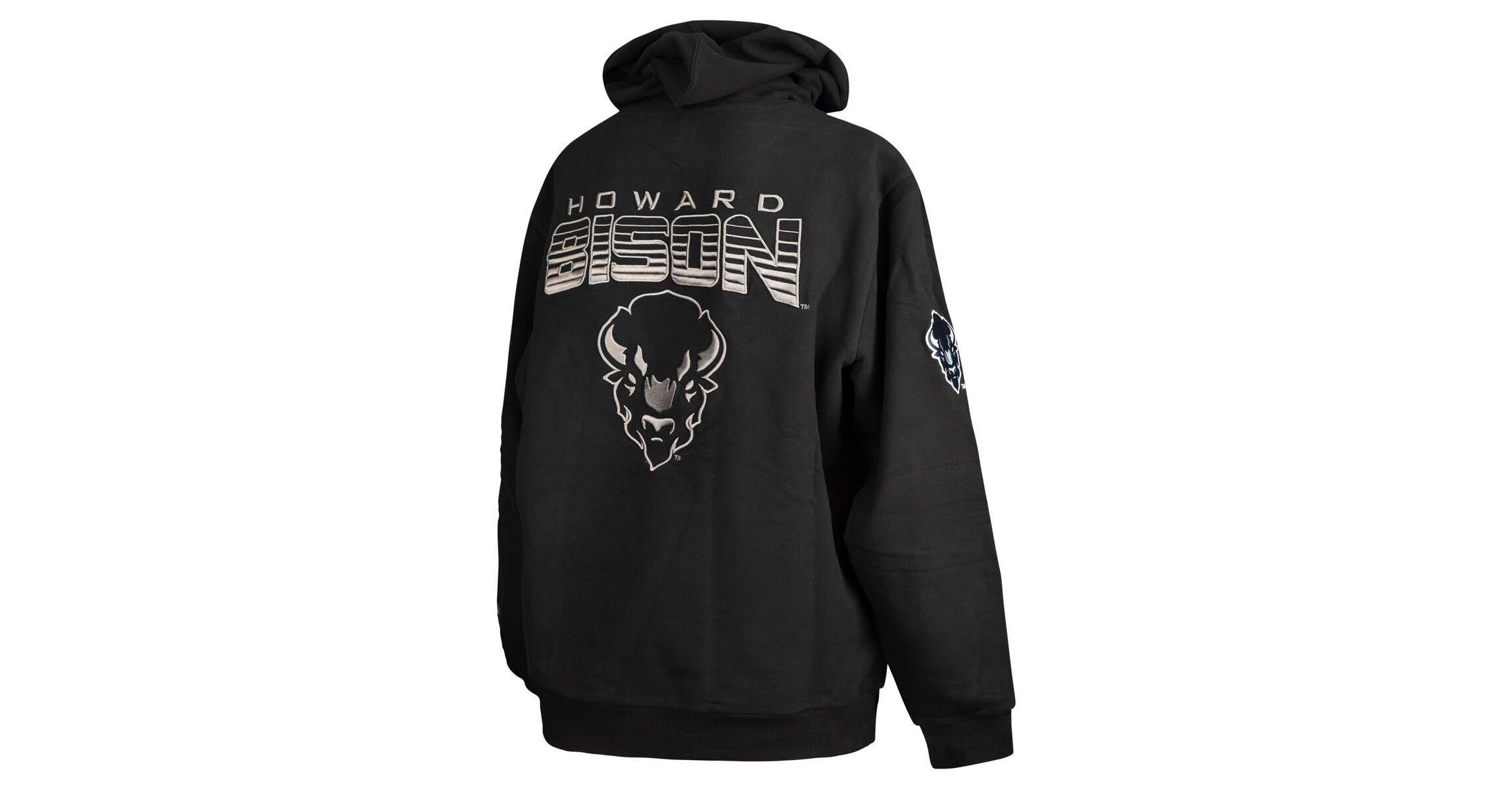 NCAA Howard Bison Puff Print Sliced Pullover Hoodie