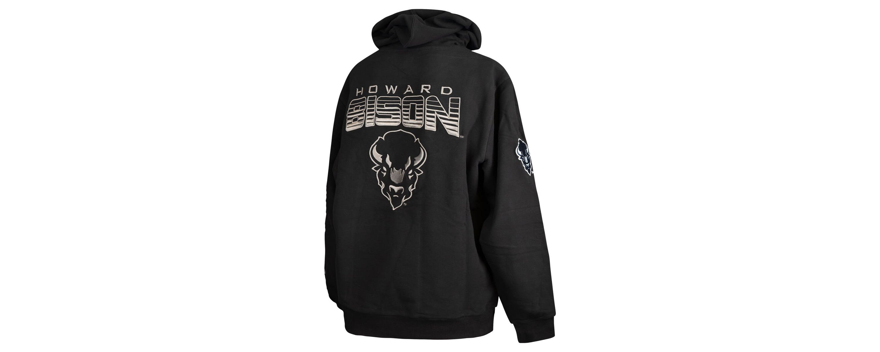 NCAA Howard Bison Puff Print Sliced Pullover Hoodie