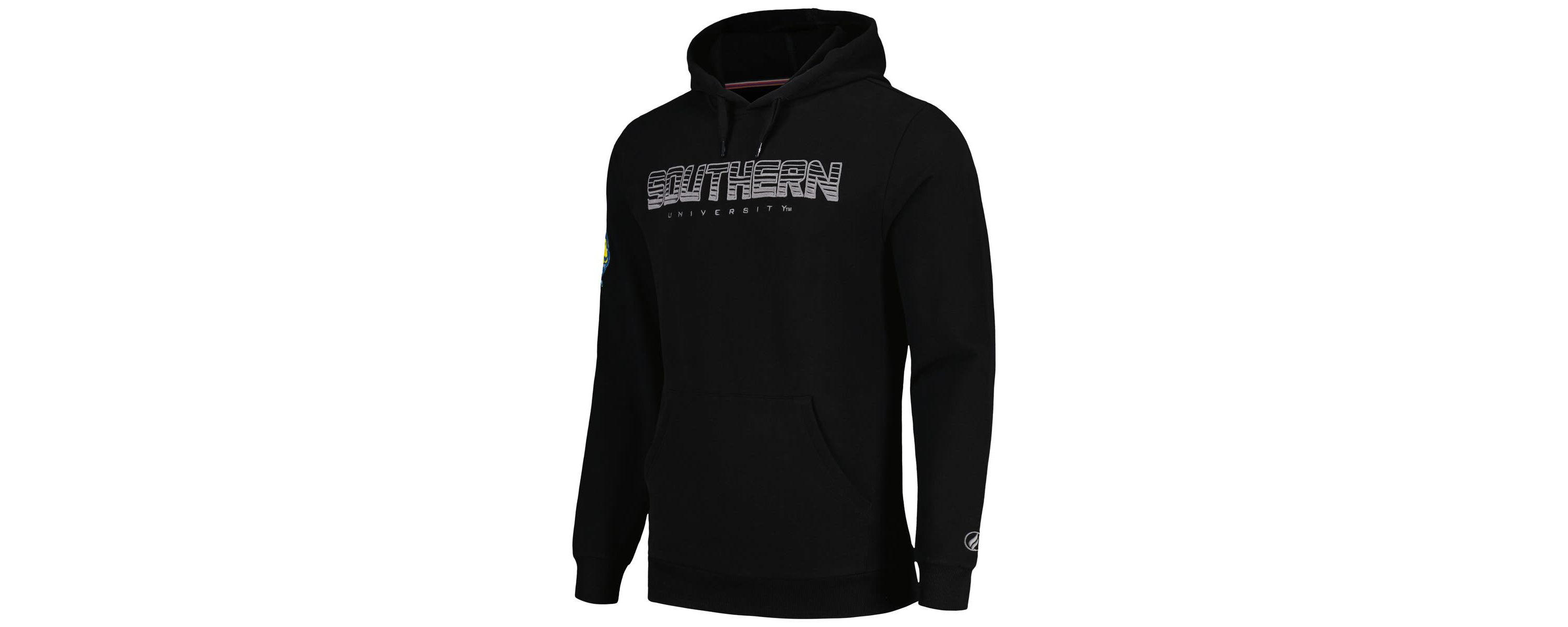 NCAA Southern University Jaguars Puff Print Sliced Pullover Hoodie