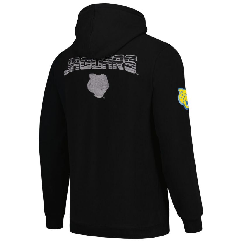 NCAA Southern University Jaguars Puff Print Sliced Pullover Hoodie