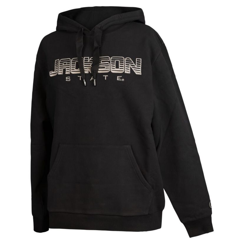 NCAA Jackson State Tigers Puff Print Sliced Pullover Hoodie