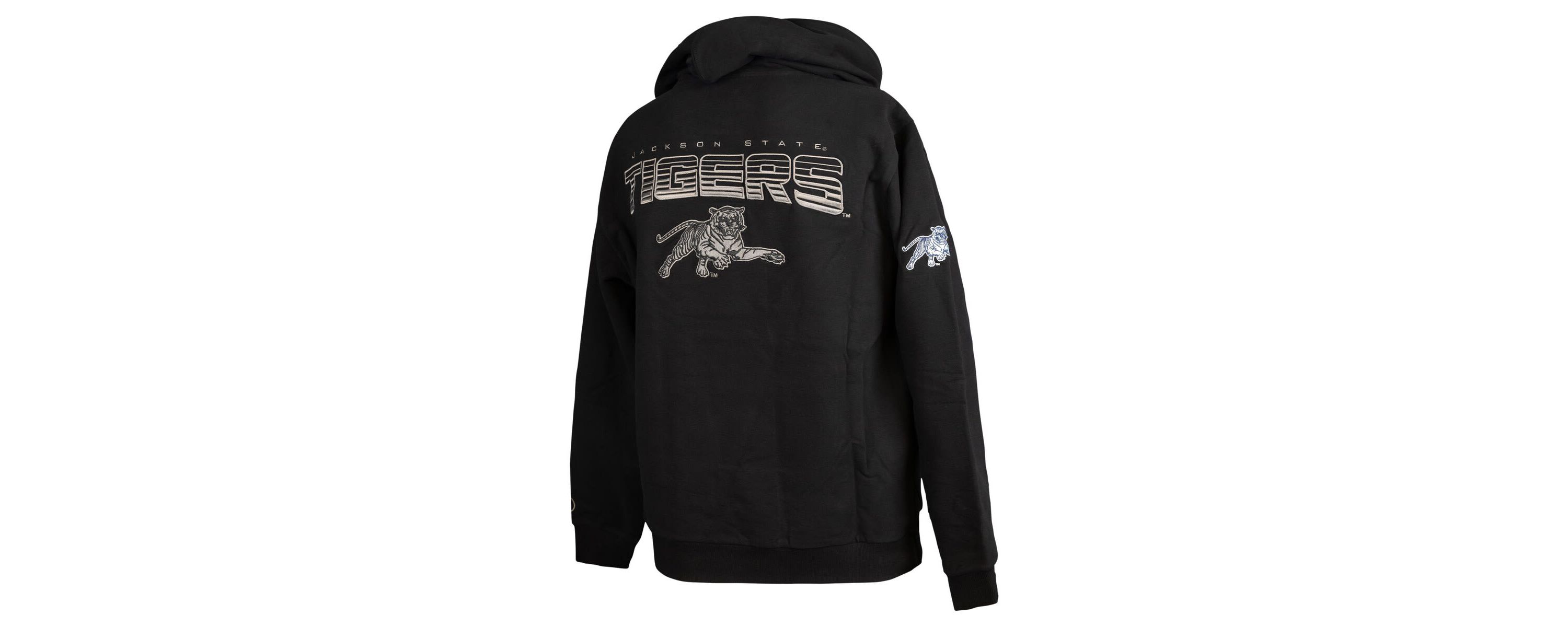 NCAA Jackson State Tigers Puff Print Sliced Pullover Hoodie