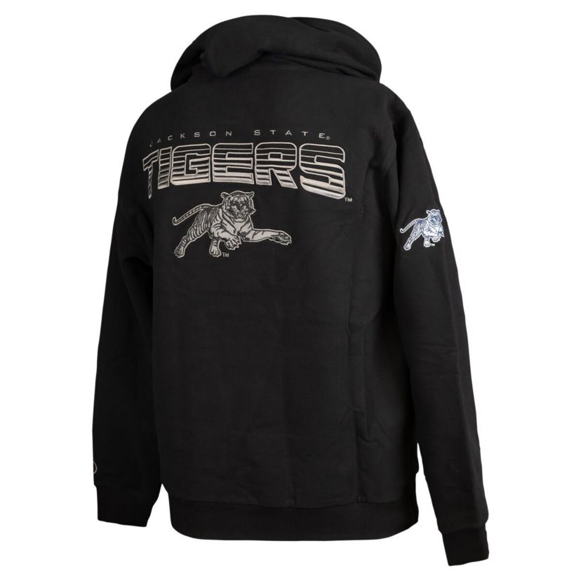 NCAA Jackson State Tigers Puff Print Sliced Pullover Hoodie